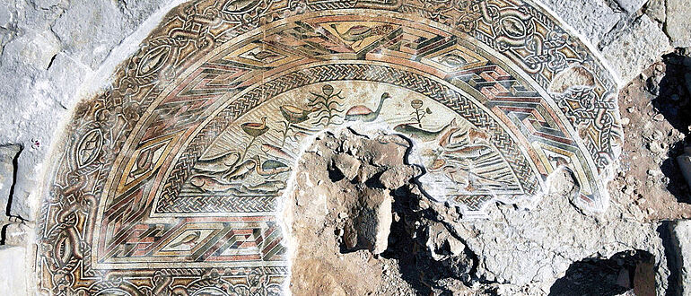 Mosaikboden der Basilika von Doliche