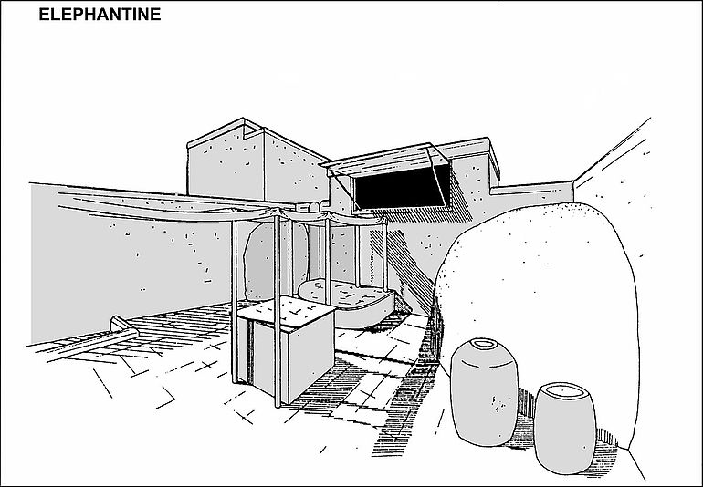 Tempel der Götting Satet im Alten Reich Tempel der Götting Satet im Alten Reich