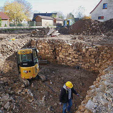 Freilegung des Kellerraums