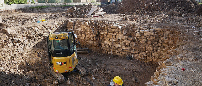 Freilegung des Kellerraums