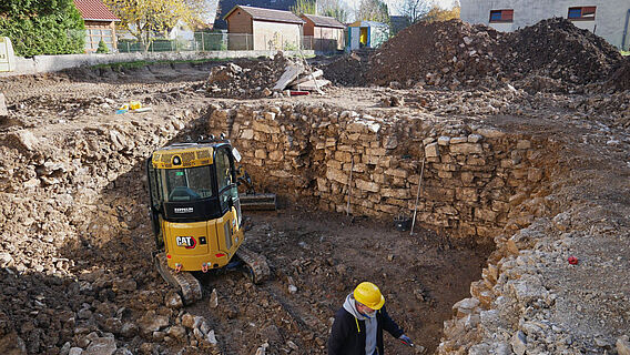 Freilegung des Kellerraums