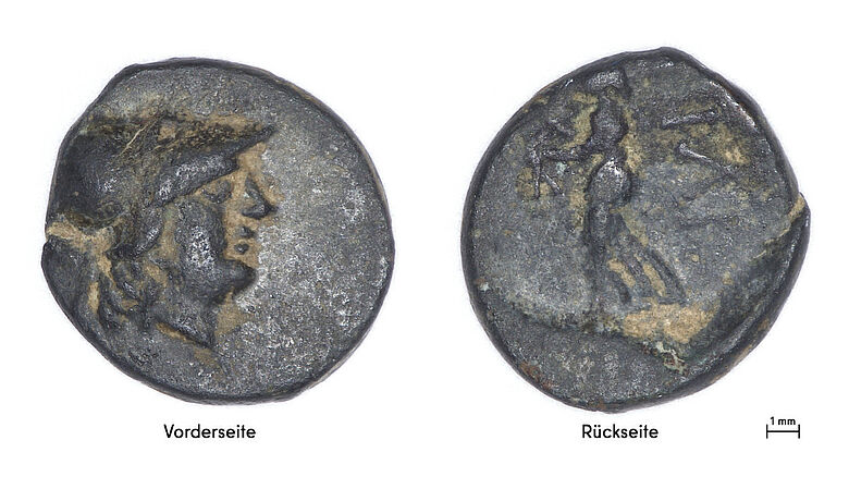 Altgriechische Münze, gefunden in Berlin-Spandau