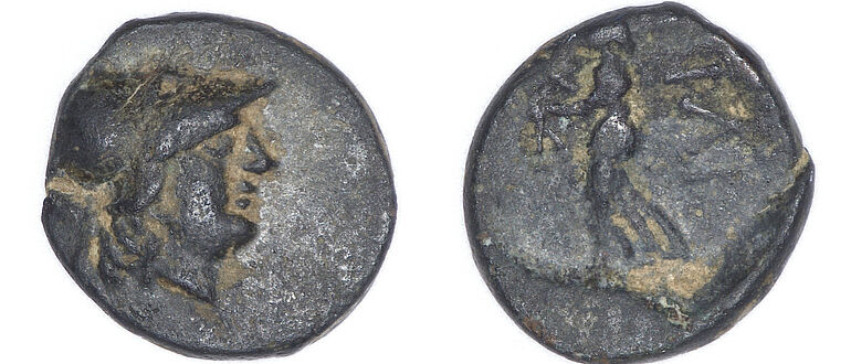 Altgriechische Münze, gefunden in Berlin-Spandau