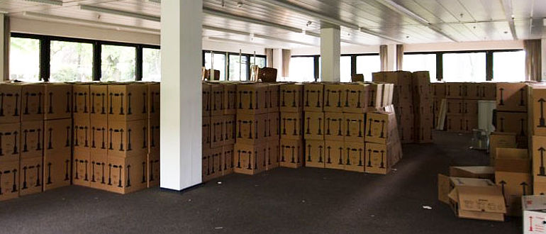 5.000 Bücherkisten zogen innerhalb weniger Tage um. Foto © DAI