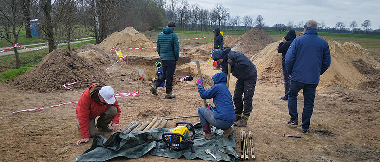 Ausgrabung bei Lichtenberg