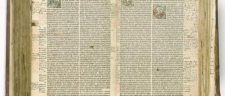 Die Myconius-Bibel aus dem 16. Jhd. (Foto: Sergej Tan/ Forschungsbibliothek Gotha)