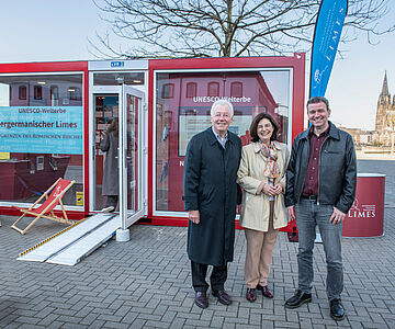 Eröffnung des mobilen Limes-Informationszentrums