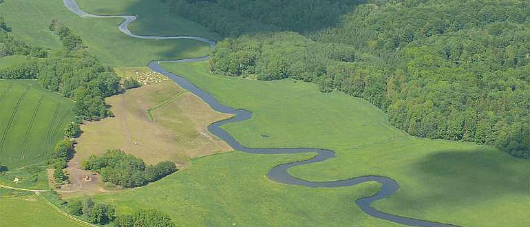 Blick auf das Tollensetal an der Fundstätte