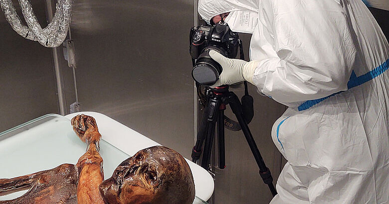 Photogrammetrische Dokumentation von Ötzi