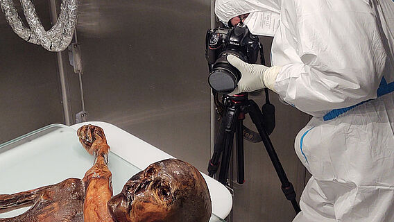 Photogrammetrische Dokumentation von Ötzi