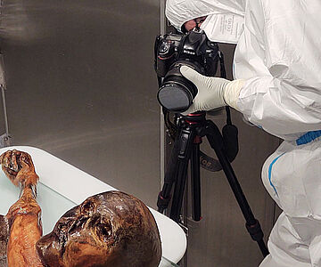 Photogrammetrische Dokumentation von Ötzi