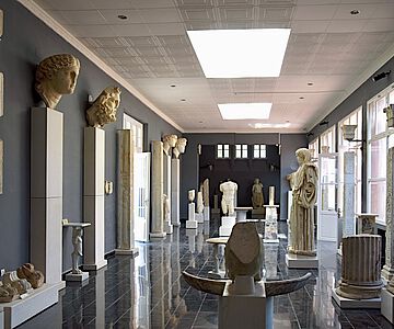 Blick in den Nordflügel des Museums in Cherchell
