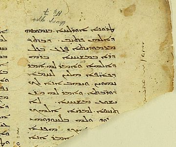 Dieses Fragment gehört zu einer syrischen Handschrift aus dem 5./6. Jahrhundert