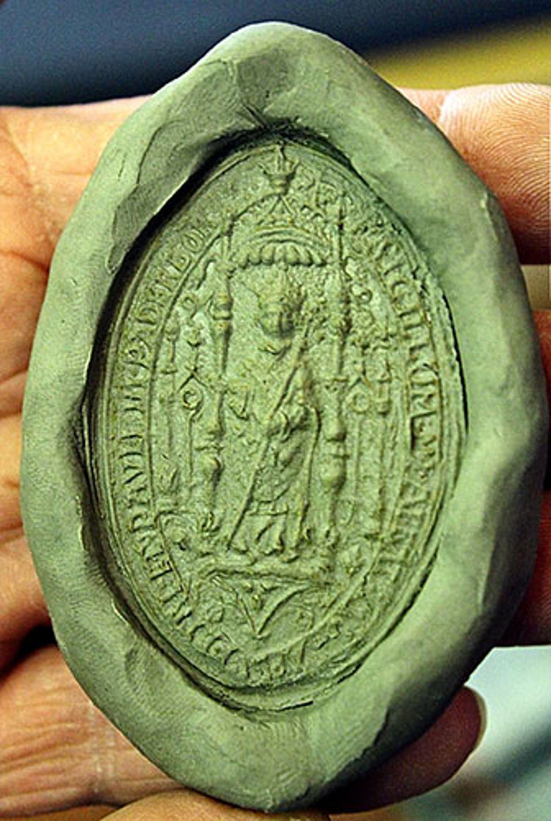 Abdruck des Siegelstempels aus dem späten 16. Jahrhundert