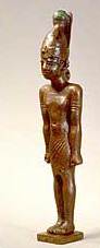 Bronzestatuette eines meroitischen Königs, Höhe 12,5 cm. (Foto: P. Wolf) Bronzestatuette eines meroitischen Königs, Höhe 12,5 cm. (Foto: P. Wolf)