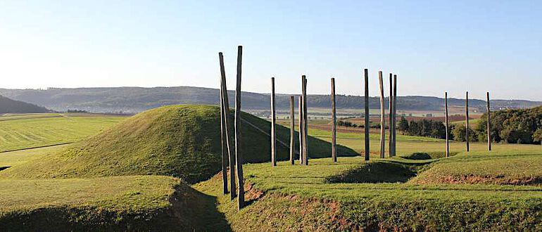 Der Grabhügel in der Keltenwelt am Glauberg