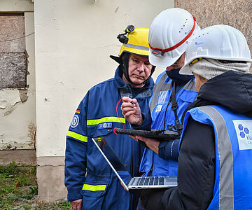 Kulturgutretter im Übungseinsatz