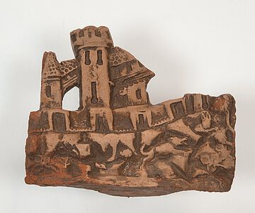 Ein Kachelfragment aus dem 15. Jahrhundert