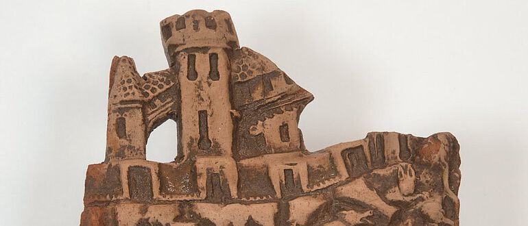 Ein Kachelfragment aus dem 15. Jahrhundert Ein Kachelfragment aus dem 15. Jahrhundert