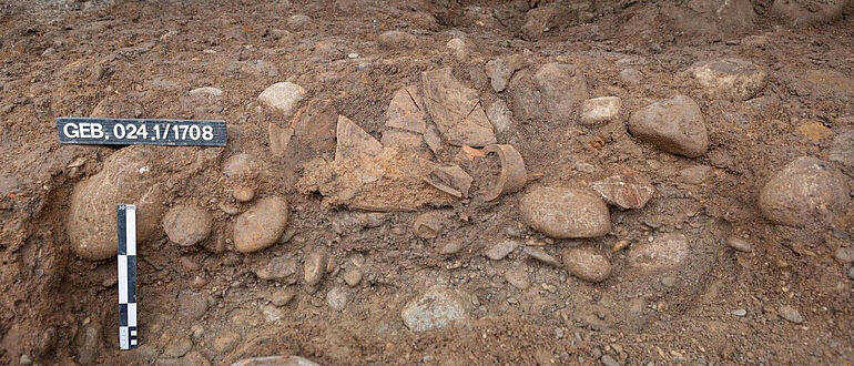 Amphore in Fundlage Amphore in Fundlage