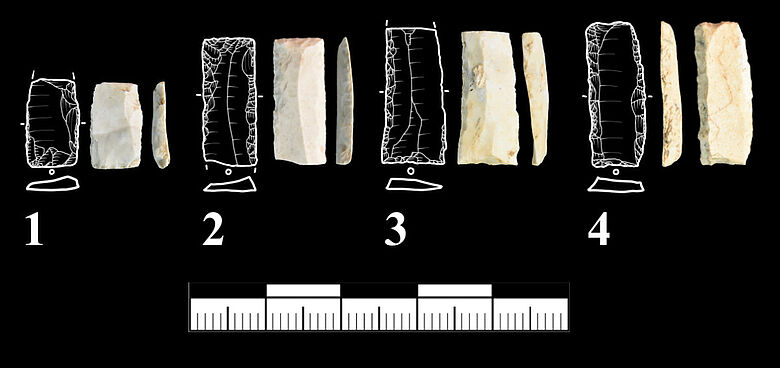 Steinartefakte aus der Vogelherdhöhle