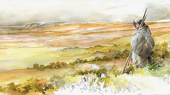 Eiszeitlandschaft (künstlerische Darstellung)