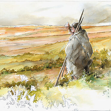 Eiszeitlandschaft (künstlerische Darstellung)