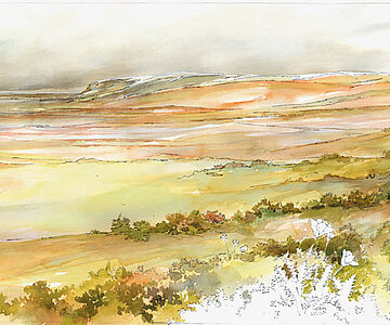 Eiszeitlandschaft (künstlerische Darstellung)