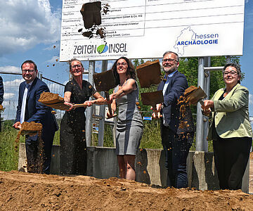 Spatenstich Zeiteninsel