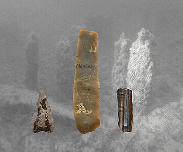 Funde aus der Pfahlbausiedlung von See am Mondsee.