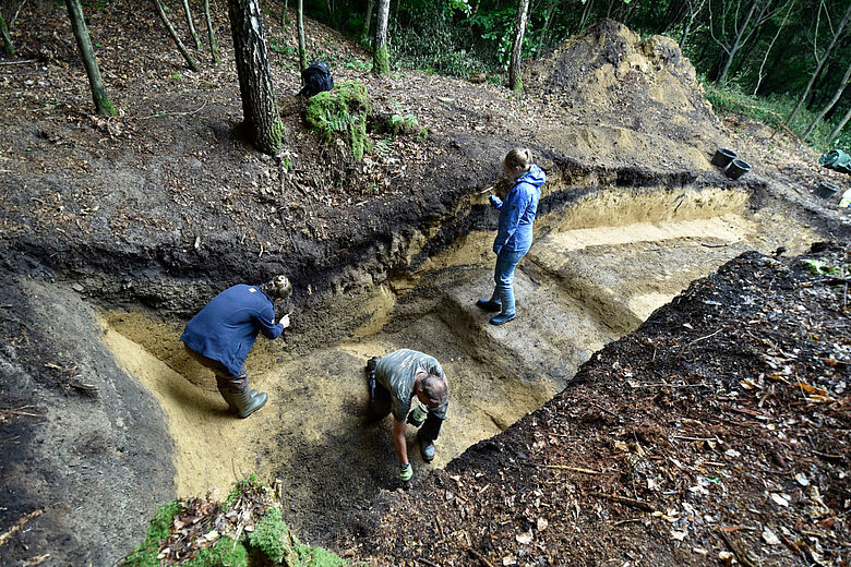Montanarchäologische Ausgrabung