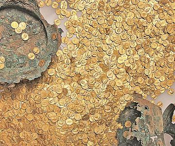 Der größte erhaltene römische Goldmünzenschatz der Welt