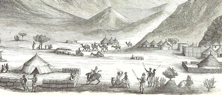 Ankunft einer Karawane