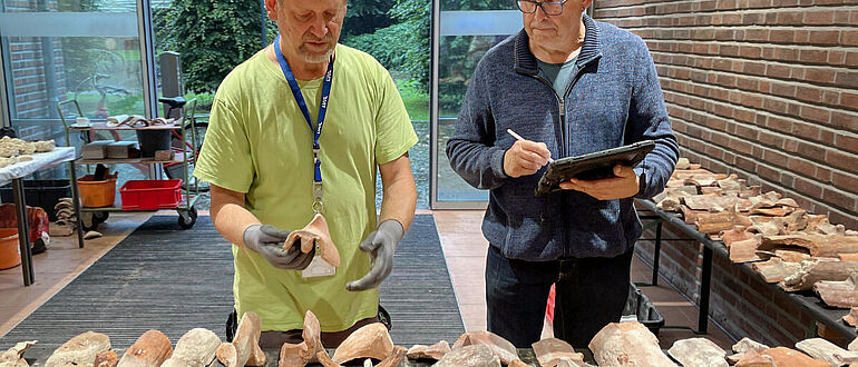 Untersuchung mittelalterlicher Ziegel