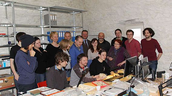Studenten und Dozenten der Universitäten Wien und Köln wollen im Rahmen eines Projektes die altsteinzeitlichen Funde aus dem Kremser Raum invetarisieren und aufarbeiten (Foto: Norbert Weigl)