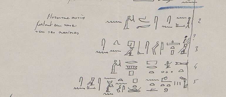 Ausschnitt aus einem Brief von Jean Capart von der Fondation Égyptologique Reine Élisabeth (Bruxelles) an Adolf Erman