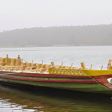 Rekonstruiertes Römerboot