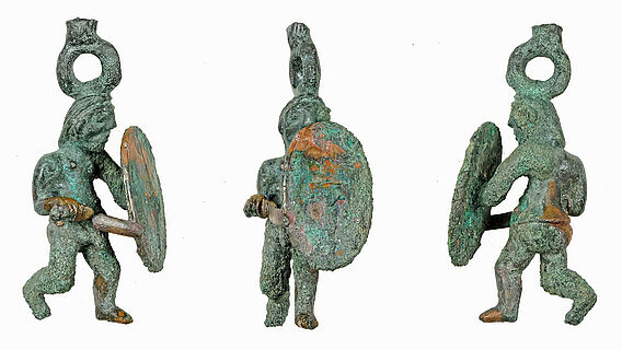 Keltische Kriegerstatuette aus Manching (restauriert(