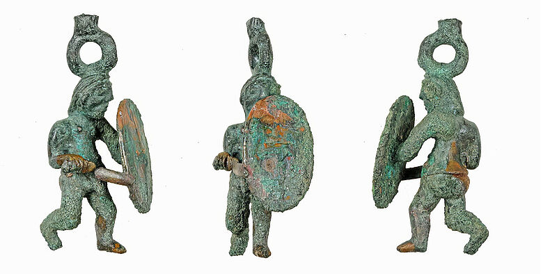 Keltische Kriegerstatuette aus Manching (restauriert(