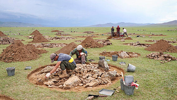 Ausgrabungen in der Mongolei