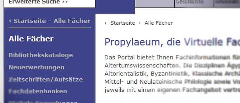 Propylaeum Homepage