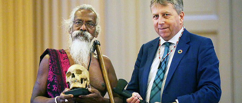 Rückführungszeremonie in Edinburg