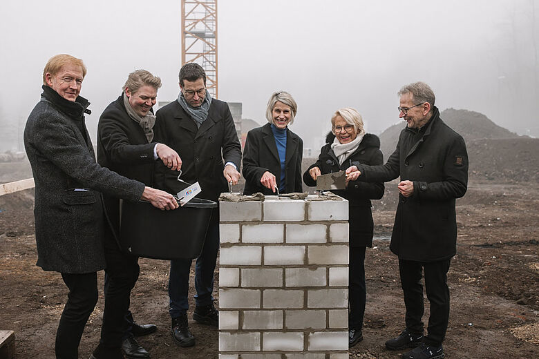 Grundsteinlegung für das Forschungs- und Depotgebäude