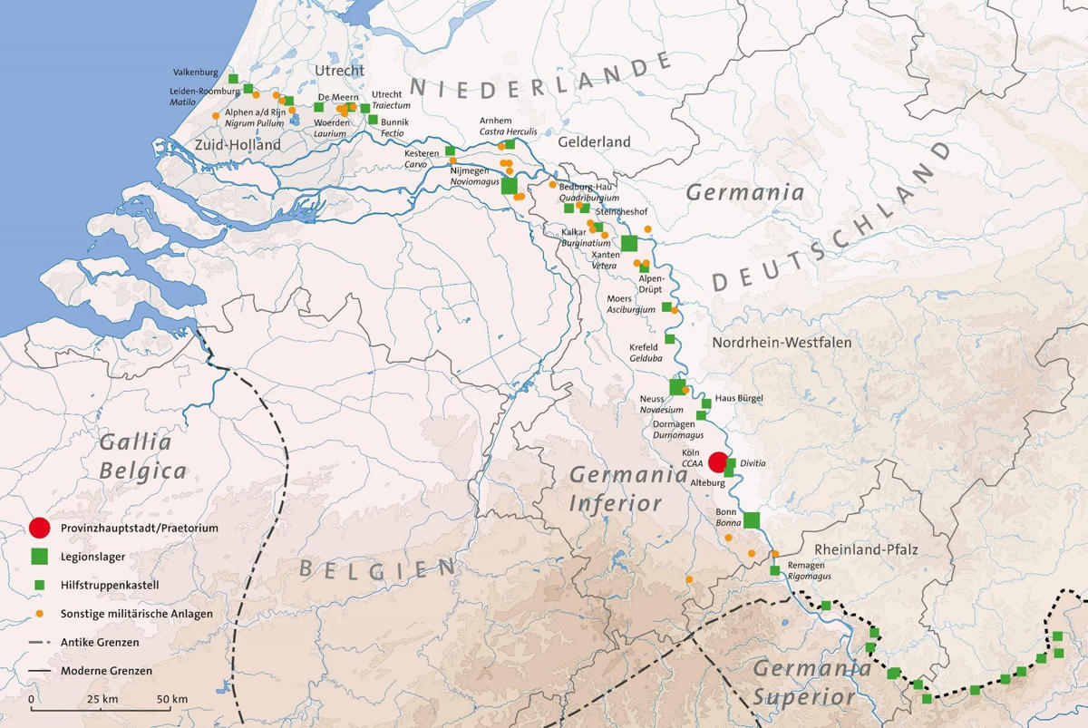 Limesverlauf Deutschland Karte  Ungarn Karte